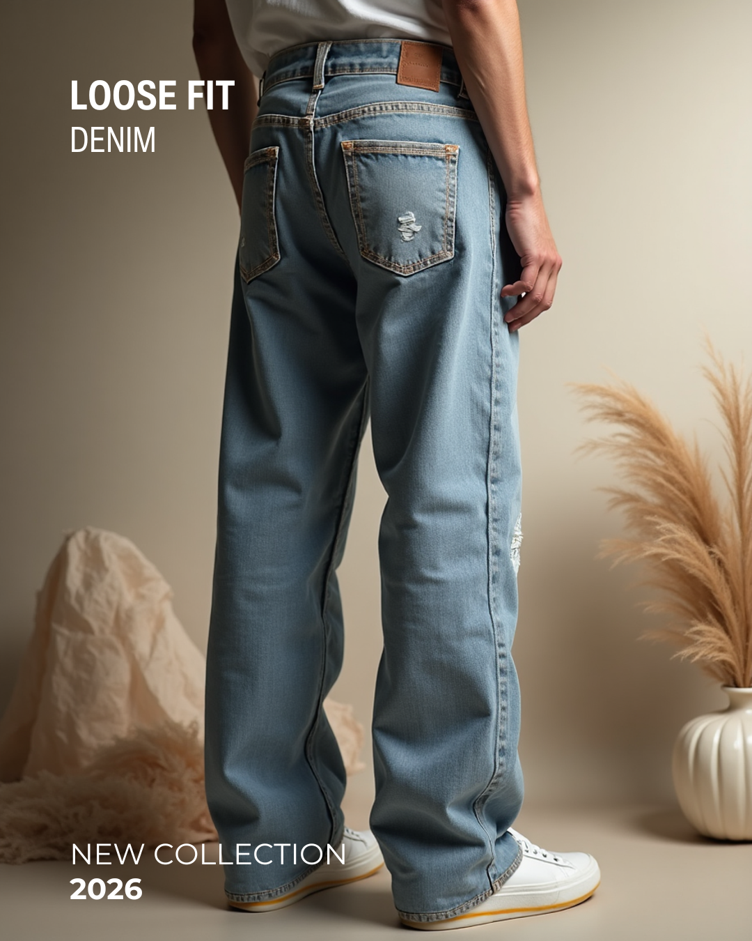Loose bottom jeans