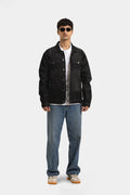 DENIM JAKET| BLACK TROUGH